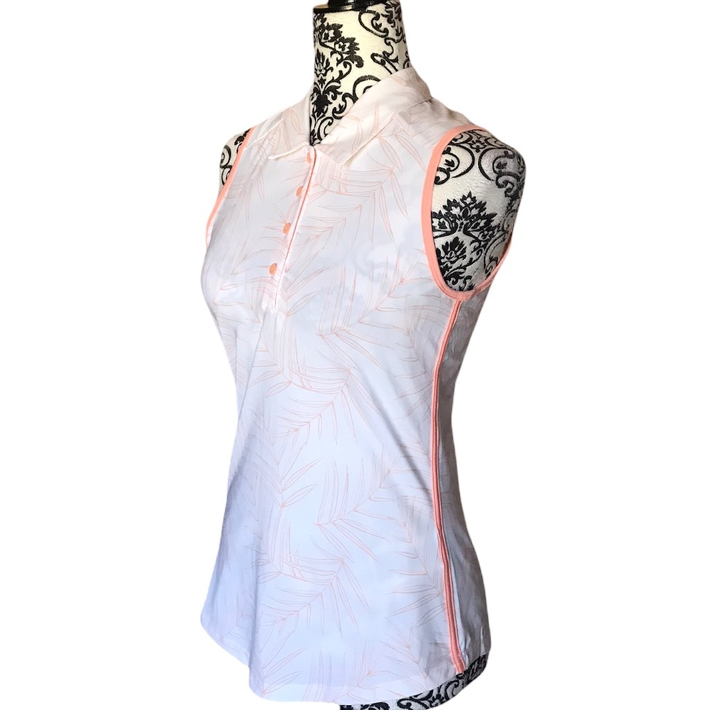 ADIDAS ULTIMATE PRINT SLEEVELESS POLO - Picture 11 of 11